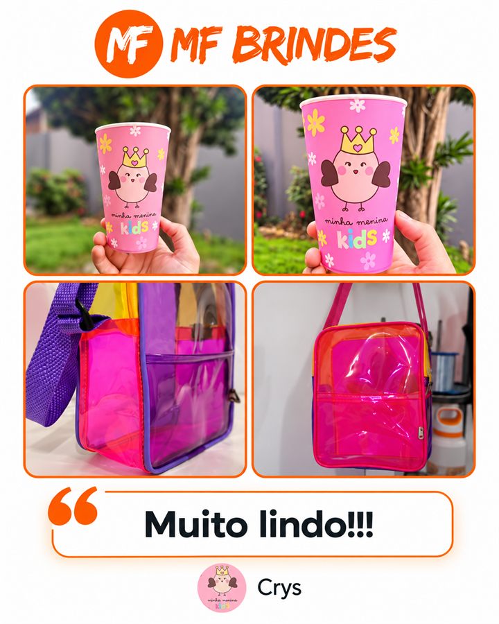 Depoimento de Crys sobre os copos personalizados